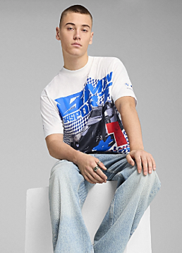 BMW M MOTORSPORT BIG GRAPHIC TEE, MEN.