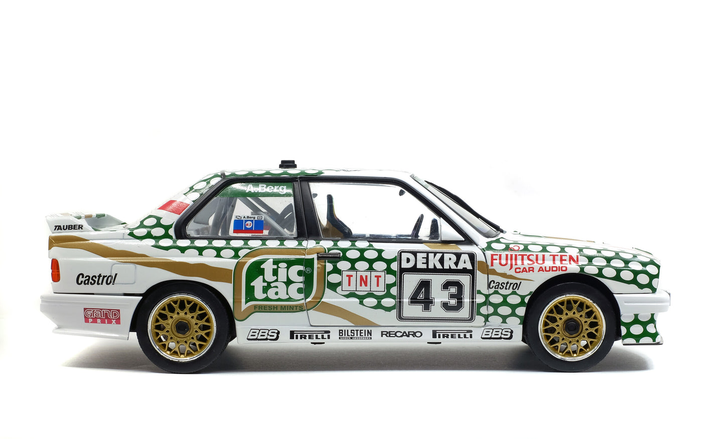 BMW MINIATURE E30 M3 TIC TAC RACECAR