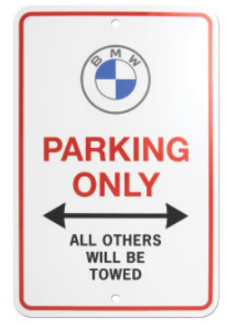 BMW Roundel Parking Sign