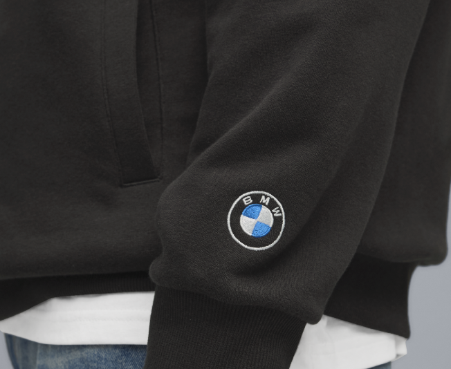 PUMA BMW 50 Years of 3 Series Unisex Slogan Hoodie Black Relaxed Fit