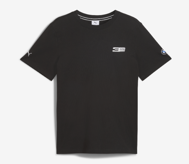 PUMA BMW 50 Years of 3 Series Graphic Car Unisex T-Shirt Black Relaxed Fit