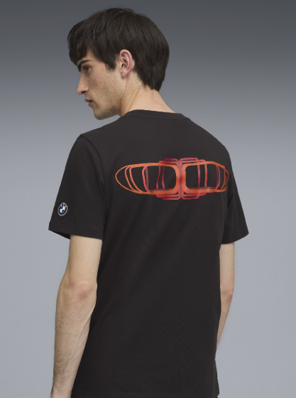 PUMA BMW 50 Years of 3 Series Graphic Car Unisex T-Shirt Black Relaxed Fit