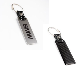 BMW Stainless steel and Carbon Fiber Sport Keyring